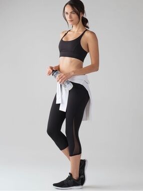 Lululemon Train Times Crop (17") Black SZ 6